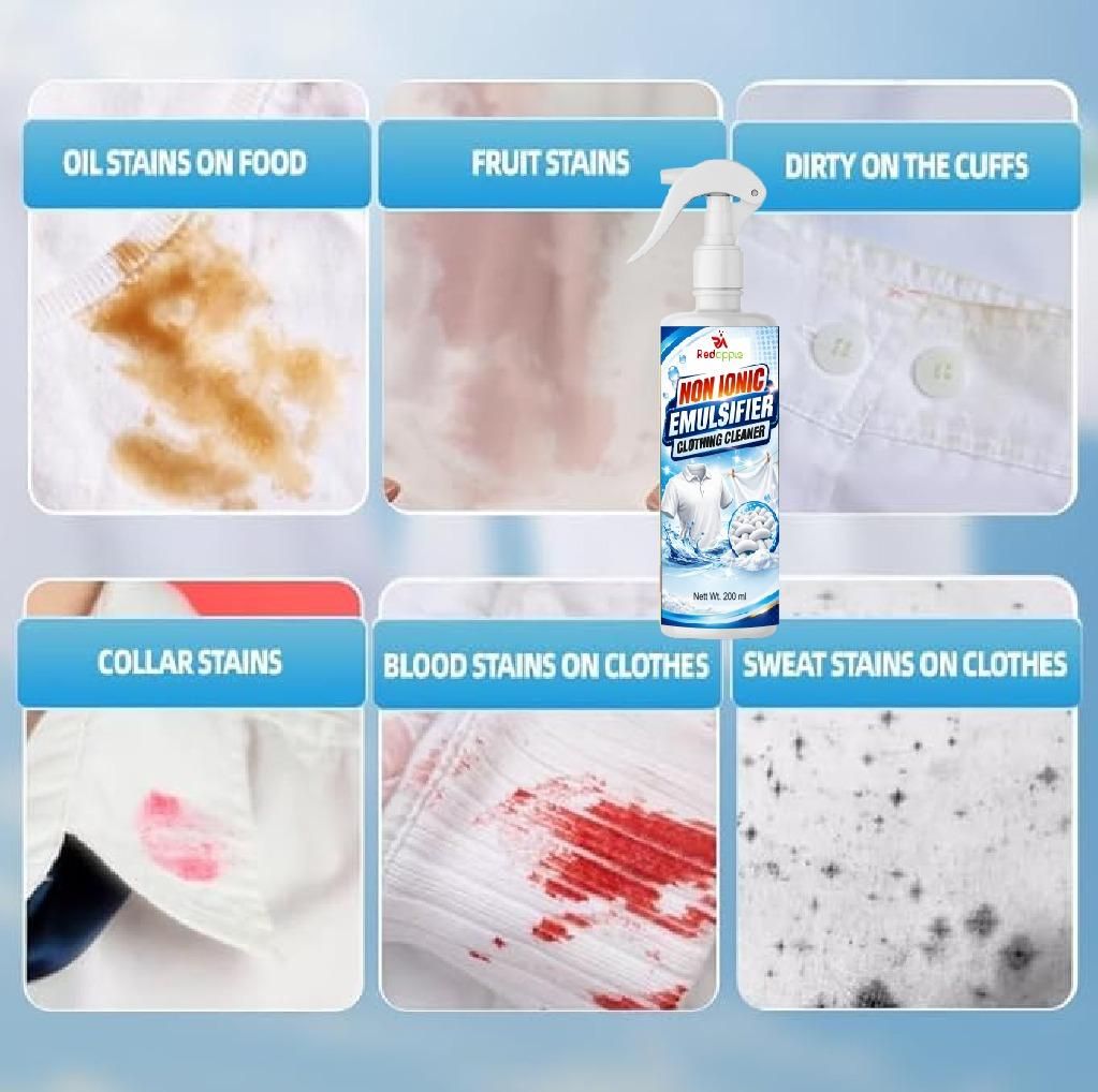 Non Ionic Emulsifier Cloth Cleaner 200ml Each (Pack of 2)