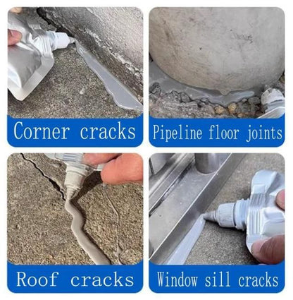 Heavy-Duty Concrete Crack Repair Adhesive 200 gm Pack of 2
