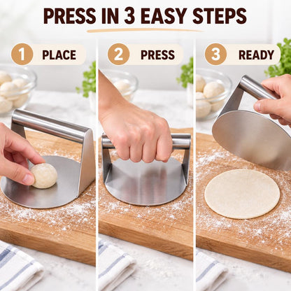 Premium Stainless Steel Roti & Puri Dough Maker