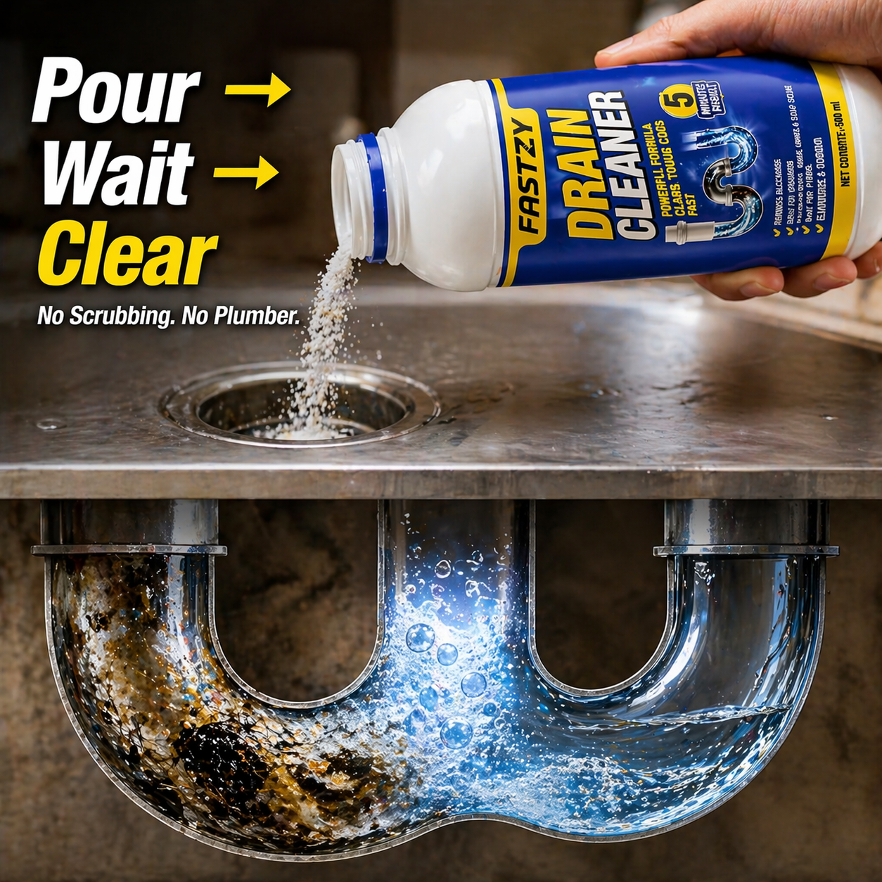 Fastzy™ Powerful Drain & Sink Cleaning Powder (Pack of 4)