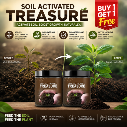 TruGrow™ Soil Activated Treasure Premium Soil Activator 200gram (Pack of 2)