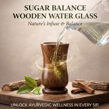 Fastzy™ Original Vijaysar Wood Glass Ayurvedic Sugar Control Solution