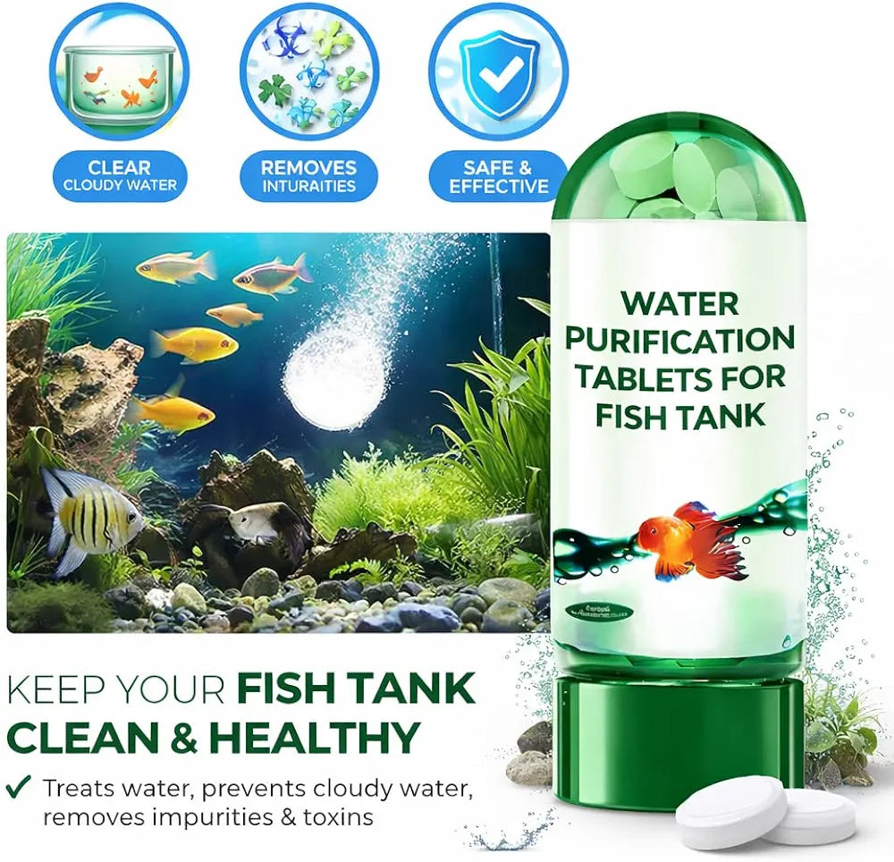 YegBong™Water Purification Tablets For Fish Tank (150 Tablets)+Free Consultation Call