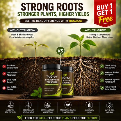 TruGrow™ Soil Activated Treasure Premium Soil Activator 200gram (Pack of 2)