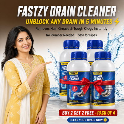 Fastzy™ Powerful Drain & Sink Cleaning Powder (Pack of 4)