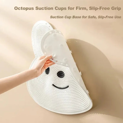 Silicone Multiuse Bath Scrubber With Integrated Slipper Design