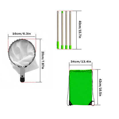 Telescopic Fruit Picker Tool with Catch Basket & Extendable Handle